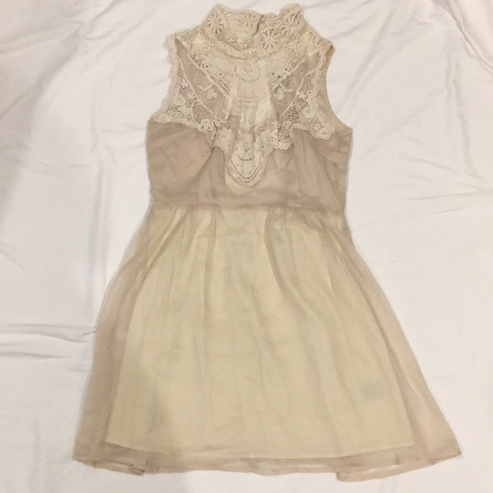 Chocker Dress With Open Back